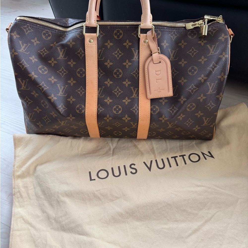 Louis Vuitton Keepall Bandouliere 45 Monogram Canvas Duffel Bag